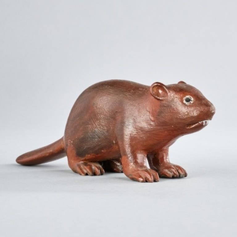 CARVED BEAVER BY WILFRID RICHARDA