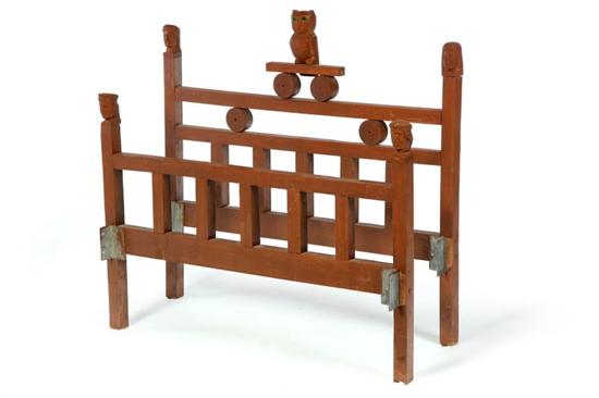 CARVED BED BY ERNEST ''POPEYE''