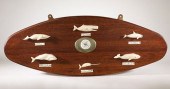 CARVED BONE SIX WHALE SPECIES