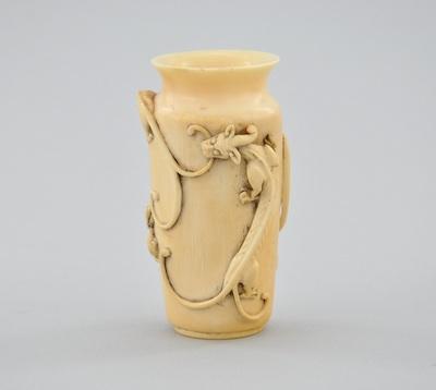 Carved Bone Vase, Chinese ca.