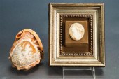 CARVED CAMEO CONCH SHELL LAMP