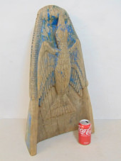 CARVED CANOE PROW WITH ALLIGAT