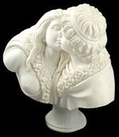 CARVED CARRARA MARBLE SCULPTUR
