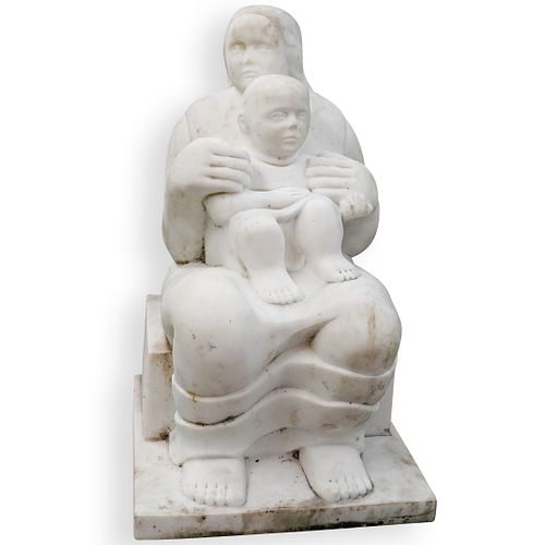 CARVED CARRARA MARBLE