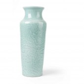 CARVED CELADON-GLAZED ‘DRAGON’