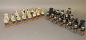 CARVED CHESS SETca. early-mid