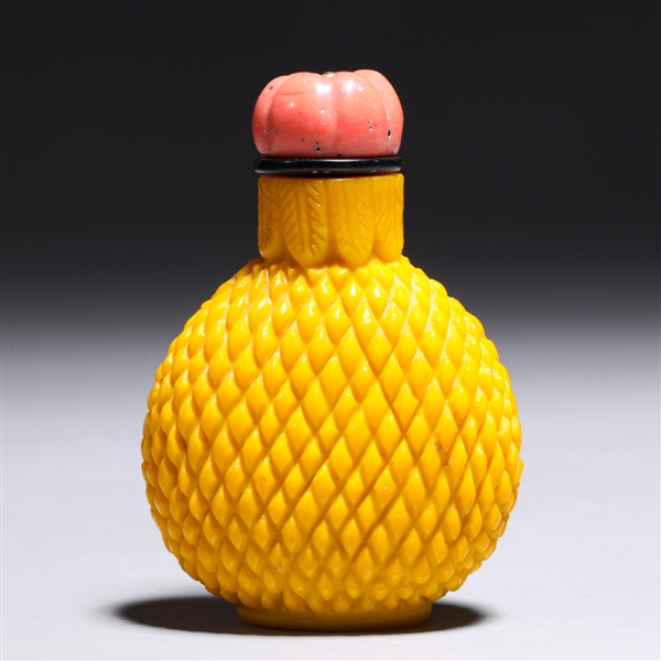 Carved Chinese Beijing glass