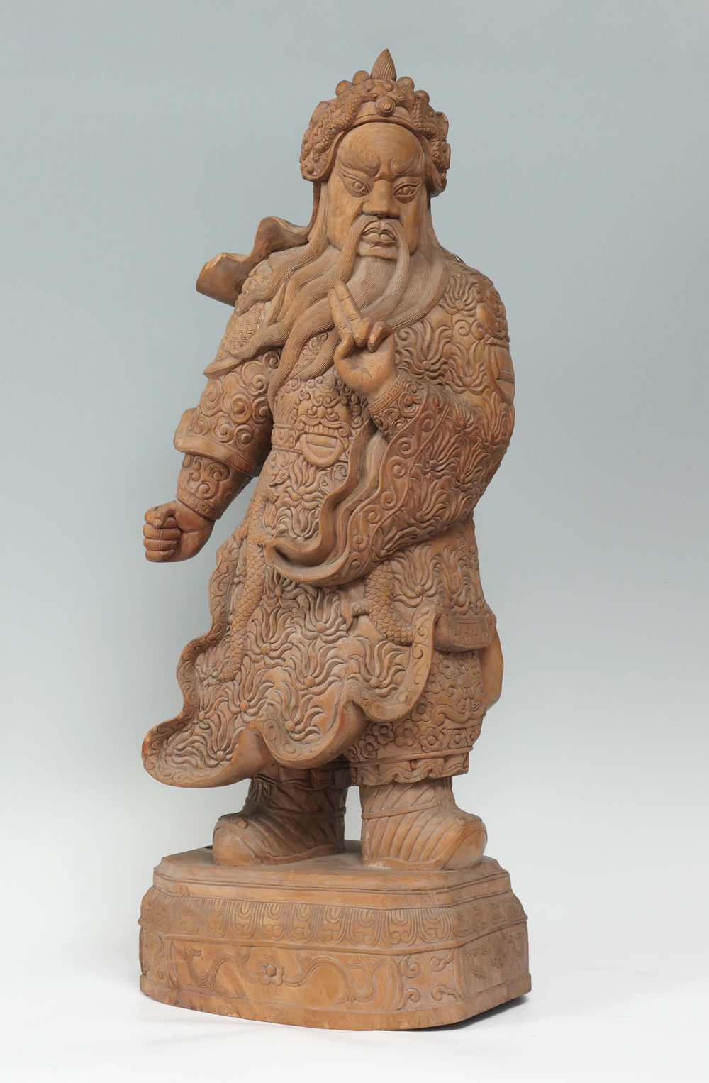 CARVED CHINESE GENERAL GUAN YU