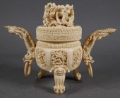 CARVED CHINESE IVORY INCENSE B