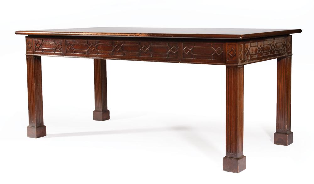CARVED CHIPPENDALE-STYLE MAHOGANY