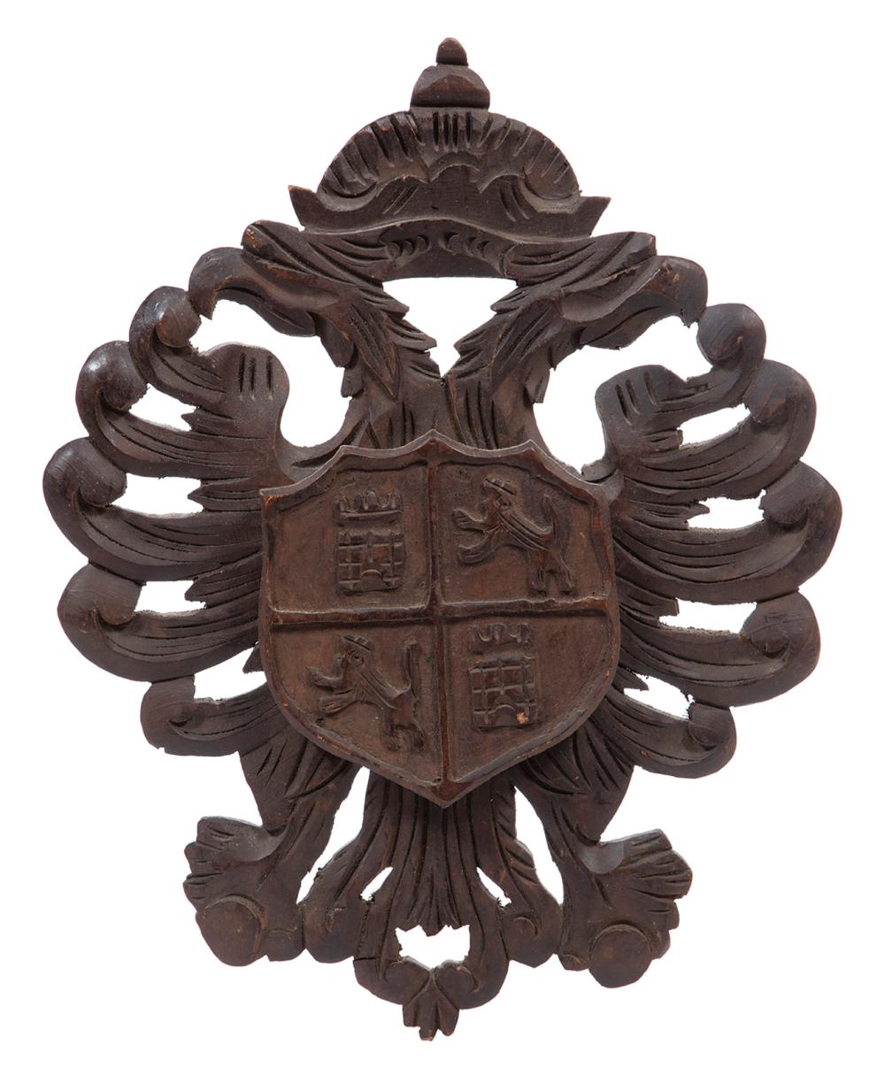 CARVED COAT OF ARMS FOR THE CITY OF
