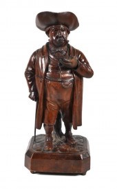 CARVED COLONIAL FIGURE MUSIC B