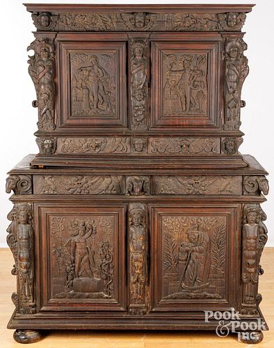 CARVED COURT CUPBOARDContinental