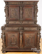 CARVED COURT CUPBOARD<br>Conti