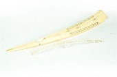 CARVED CRIBBAGE BOARD.  Eskimo