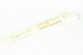 CARVED CRIBBAGE BOARD.  Eskimo