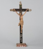 CARVED CRUCIFIXION SCENEA poly