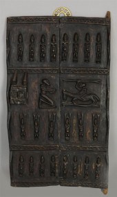 CARVED DOGON GRANARY DOOR, MAL