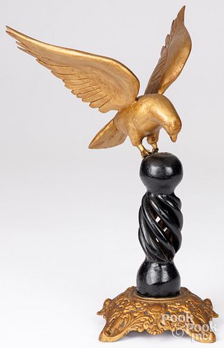 CARVED EAGLE ON PERCHGiltwood eagle