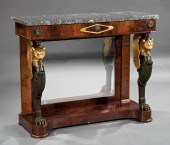 CARVED, EBONIZED AND GILDED MA