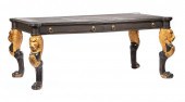 CARVED, EBONIZED AND PARCEL GI