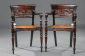 CARVED EBONIZED TROPICAL HARDW