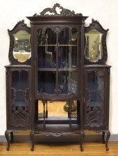 CARVED EDWARDIAN ETAGERE: Foli
