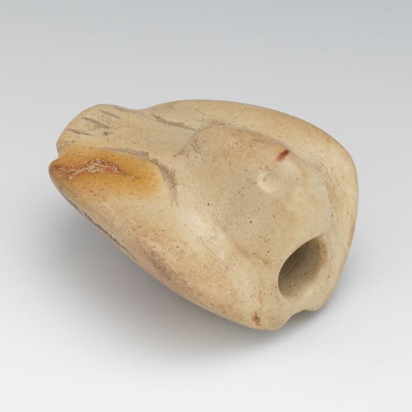 CARVED EFFIGY PIPE OF A BIRD 2 ¾" x