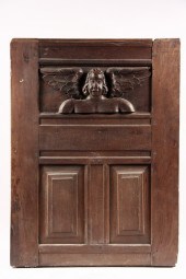 CARVED ENGLISH OAK PANEL - 17t