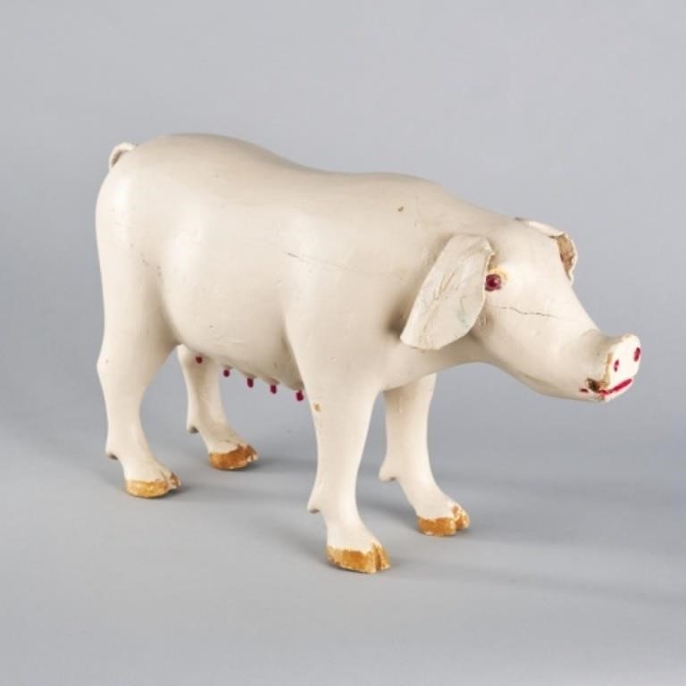 CARVED FEMALE PIG BY AIMÉ