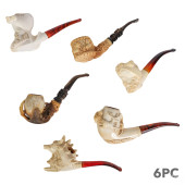 CARVED FIGURAL MEERSCHAUM PIPE