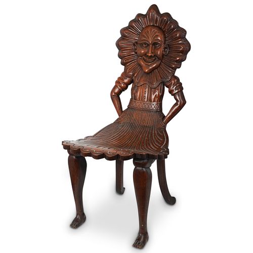 CARVED FIGURAL OAK