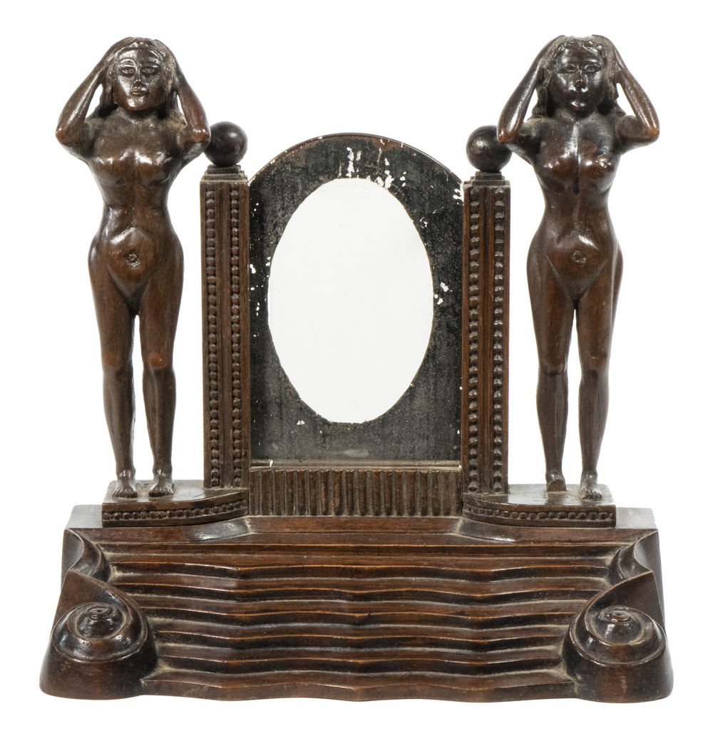 CARVED FIGURAL PICTURE FRAME