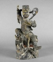 CARVED FIGURE OF CHAO KUNG MIN