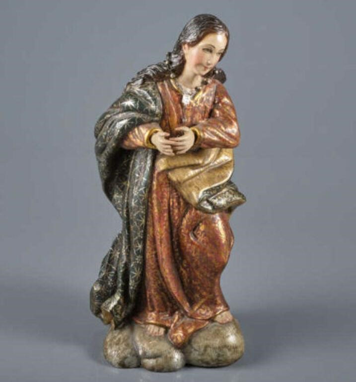 CARVED FIGURE OF MARY MAGDALENEA