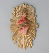 CARVED FLAMING HEARTA carved p