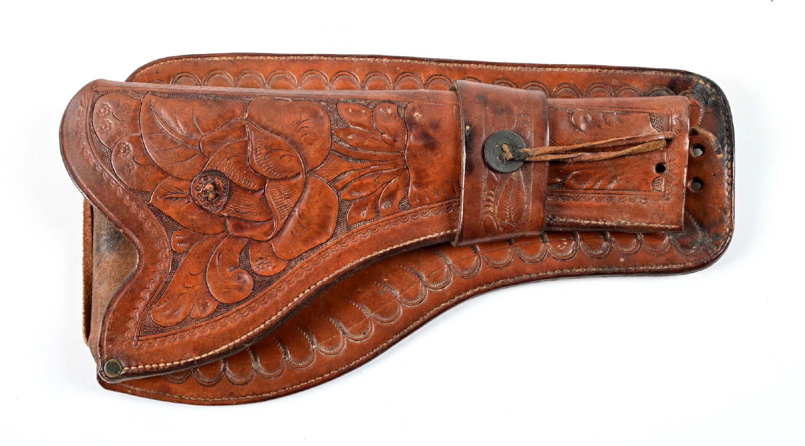 CARVED FLORAL LEATHER COLT SINGLE