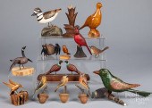 CARVED FOLK ART BIRDSCarved fo