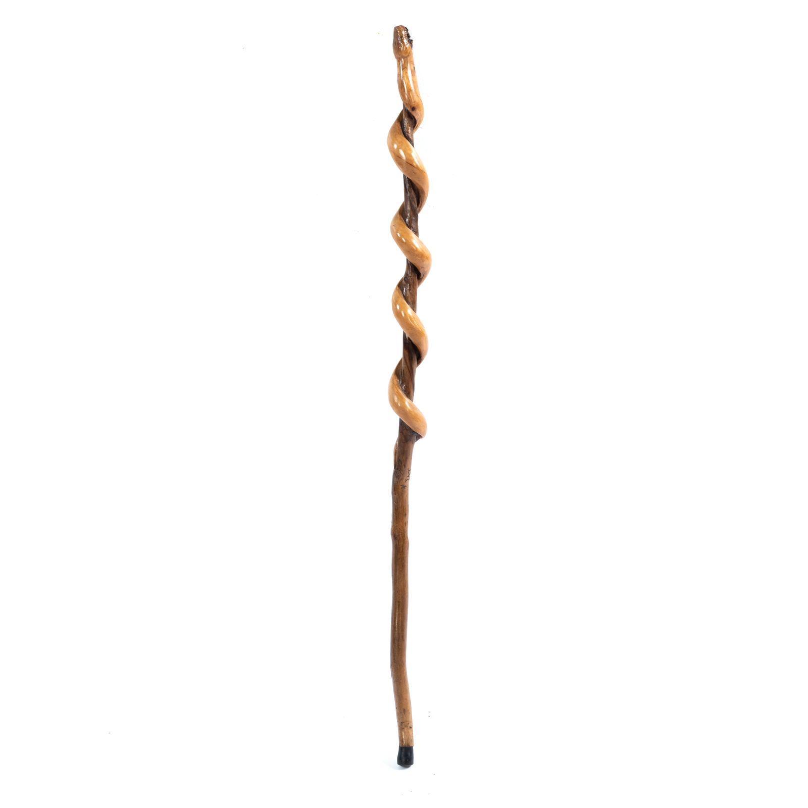 CARVED FOLK ART CANE Winding