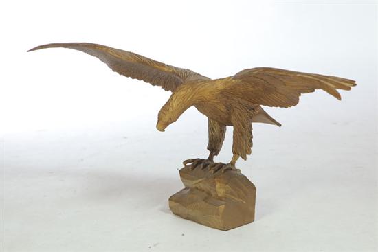 CARVED FOLK ART EAGLE.  American 