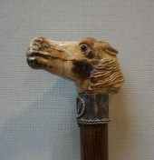 CARVED FOSSILIZED WOOD AND STE