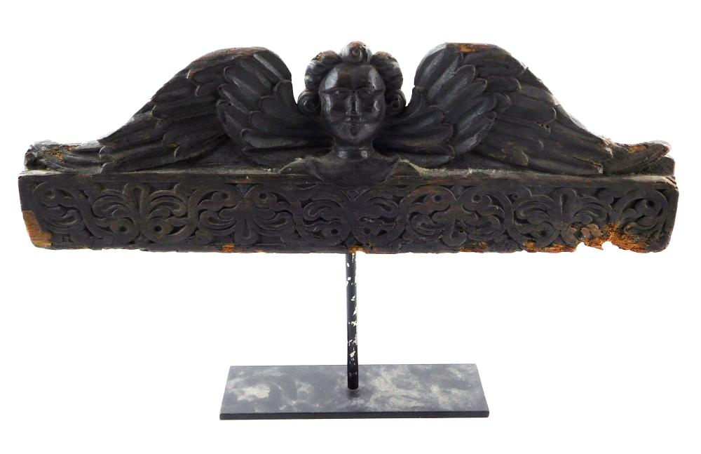 CARVED FRAGMENT, 17TH C. CHARLES II
