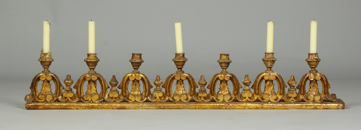Carved & Gilt Italian Candle Holder