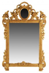CARVED & GILT WALL MIRROR20th