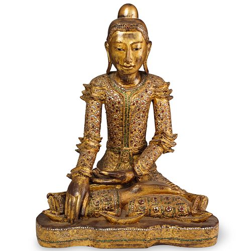 CARVED GILT WOOD SEATED