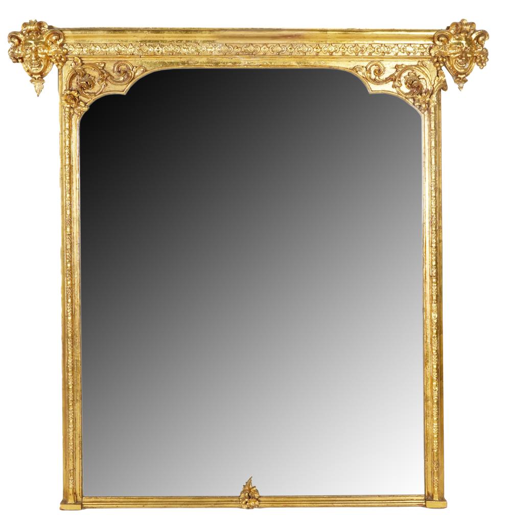 CARVED GILT WOOD WALL MIRRORthe