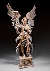 CARVED GILTWOOD ARCHANGEL PRIC