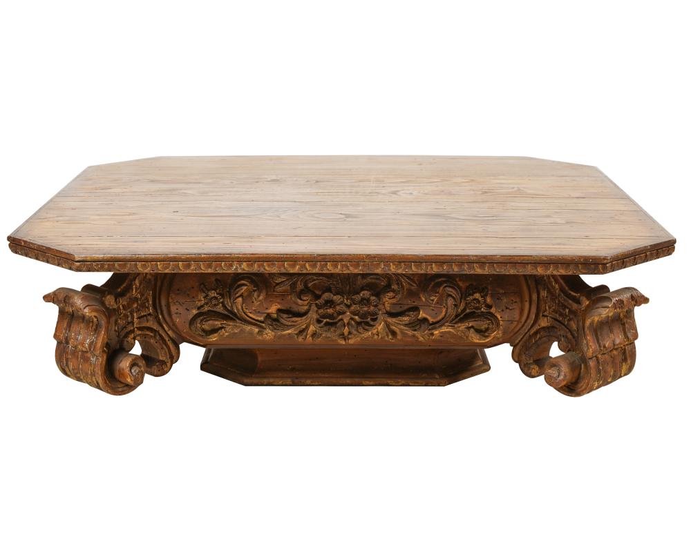 CARVED GILTWOOD COFFEE