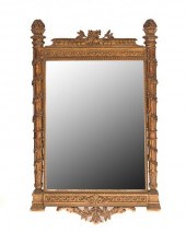 CARVED GILTWOOD EMPIRE MIRRORC