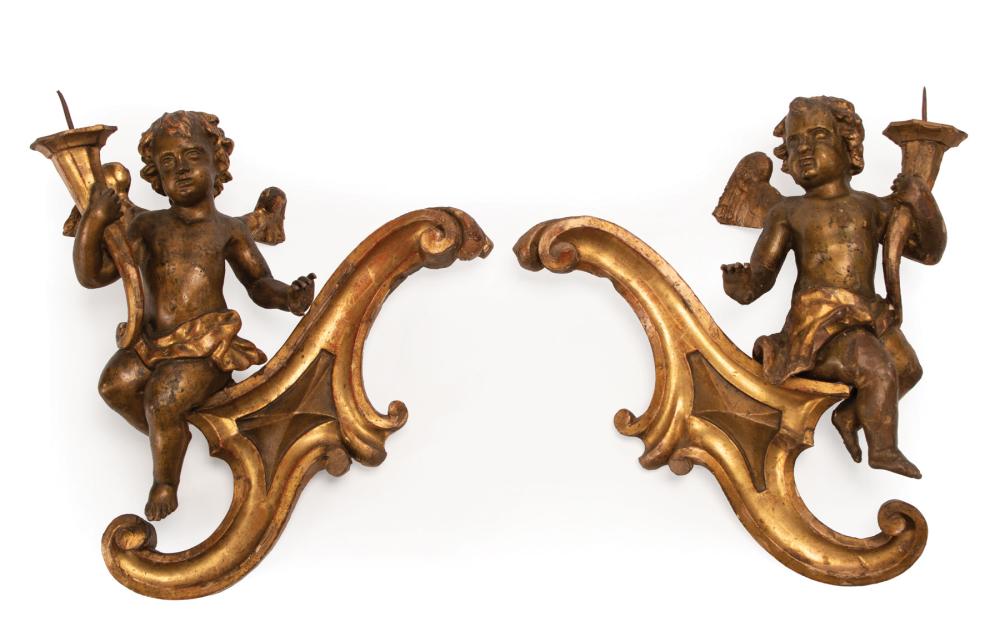 CARVED GILTWOOD FIGURAL WALL